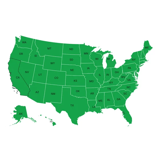 SGOV vs HYSA preview: a US map shading each state by whether SGOV or savings comes out ahead after tax.